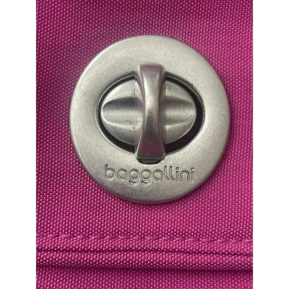 Baggallini Calais Crossbody travel bag orchid pink turnlock RFID water resistant - Picture 5 of 10